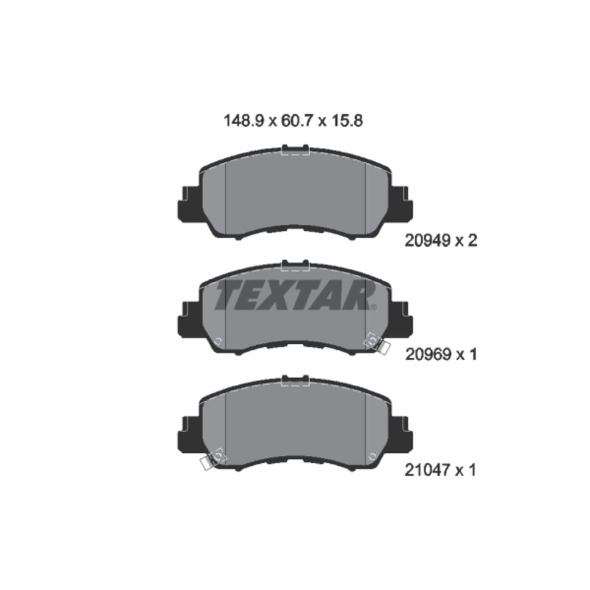 Jarrupalat, levyjarru TEXTAR 2094901