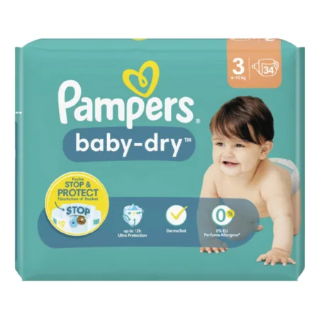 Pampers Baby Dry vaipat koko 3 Midi 34 kpl (6-10kg)