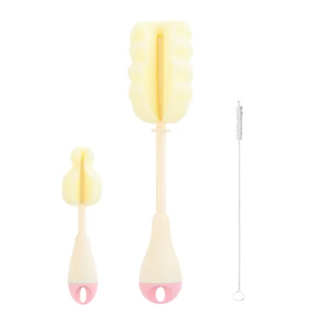 Kikka Boo Bottle Cleaning Pink Brush Set – 3 kpl