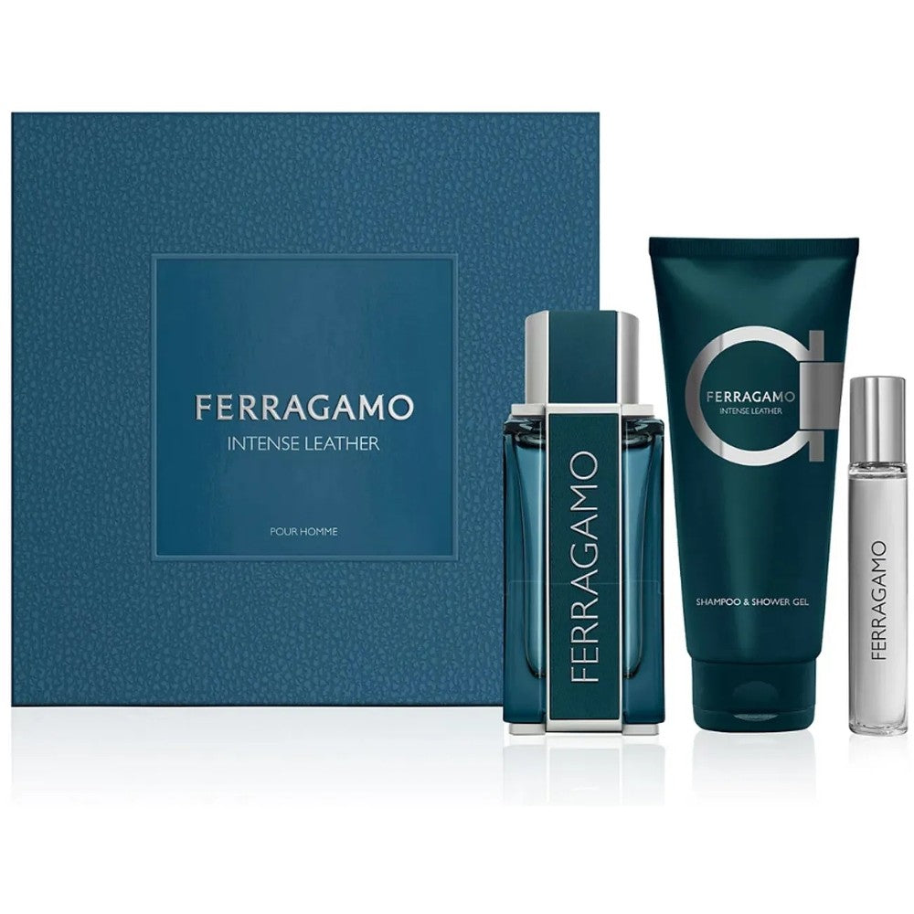 Ferragamo Intense Leather -lahjasetti miehille