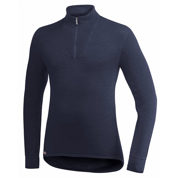 Woolpower Zip Turtleneck 400 Dark Navy - M