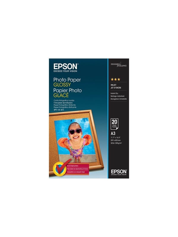 EPSON PHOTO PAPER GLOSSY, A3, 20