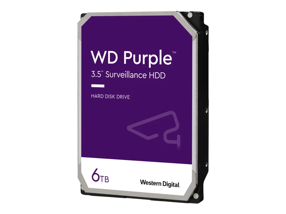 Western Digital Purple , 6 TB, 5400 RPM, 256 MB, 3.5, Serial ATA III
