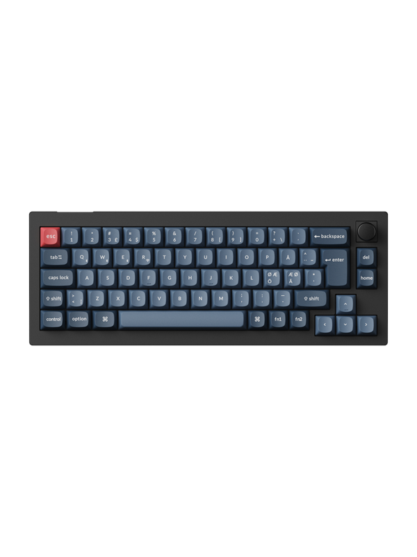 Keychron V2 Max, Langallinen ja langaton, USB + RF Wireless + Bluetooth, Magneettimekaaninen näppäinkytkin, RGB LED, Musta, Hiilikuituinen