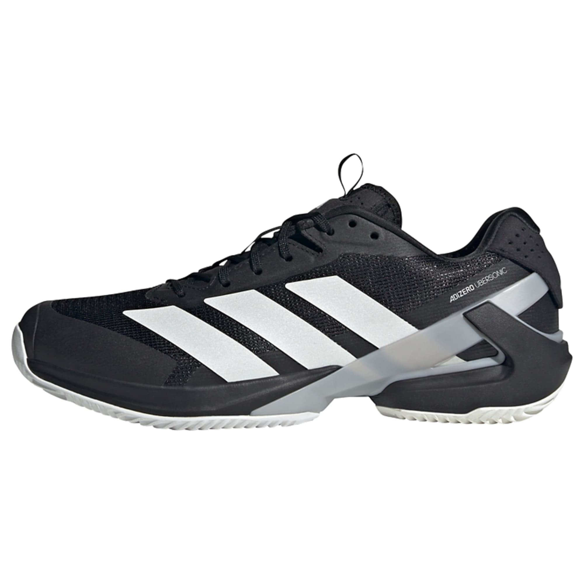 ADIDAS PERFORMANCE Urheilukengät 'Adizero Ubersonic 5 Clay' harmaa / musta / valkoinen