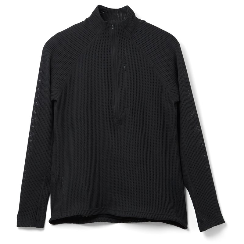 Houdini W's Pace Flow Half Zip True Black - XL