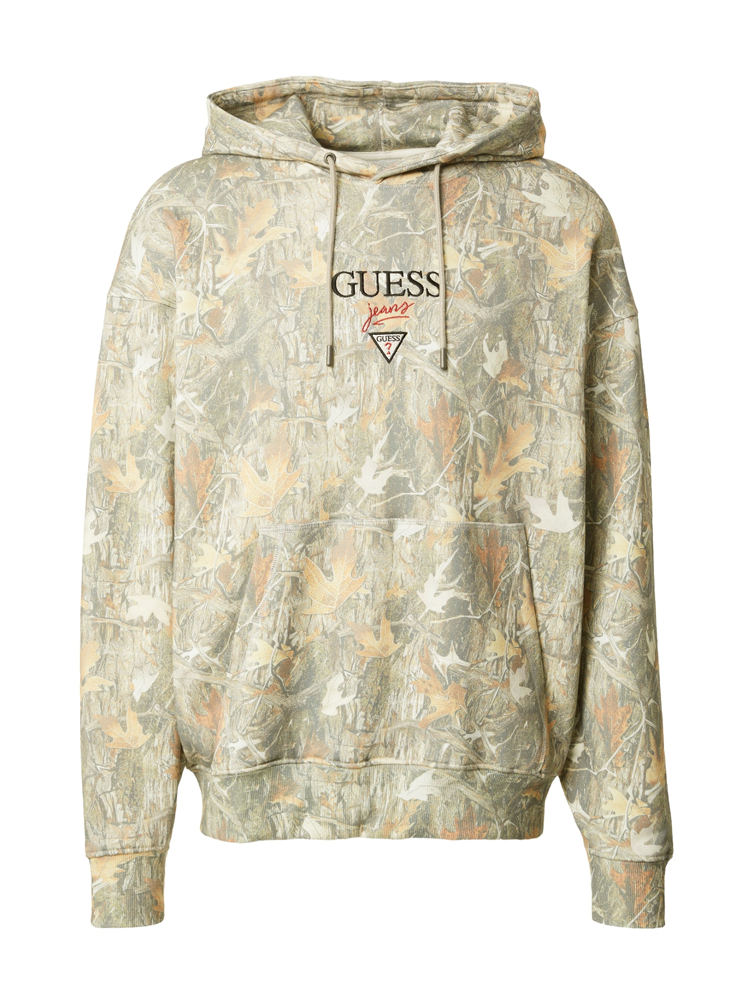 GUESS JEANS Collegepaita beige / vaaleanruskea / oliivi / musta