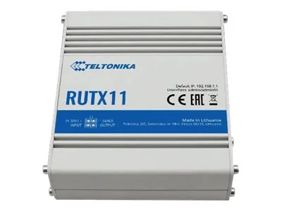 Teltonika RUTX11, Wi-Fi 5 (802.11ac), Kaksitaajuus (2,4 GHz/5 GHz), Ethernet LAN, 3G, 4G, Harmaa