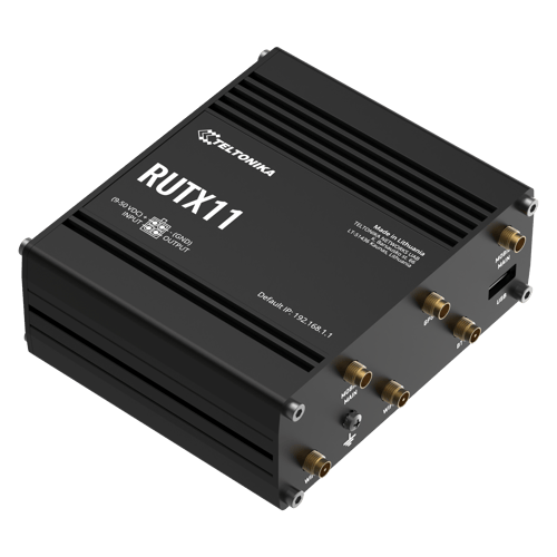 Teltonika RUTX11, Wi-Fi 5 (802.11ac), Kaksitaajuus (2,4 GHz/5 GHz), Ethernet LAN, 3G, 4G, Harmaa