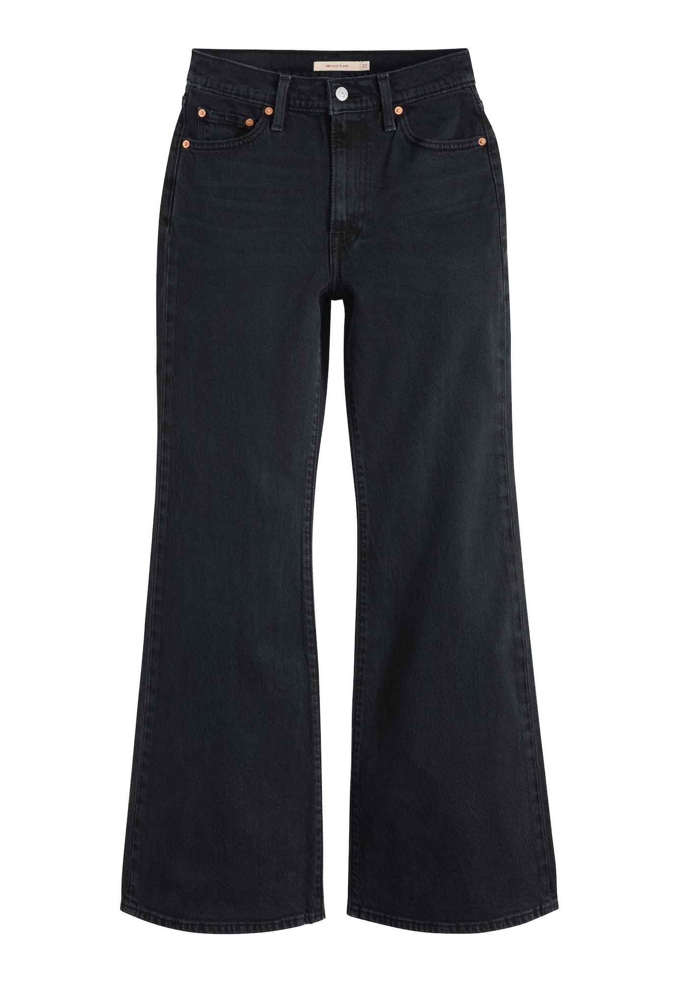 LEVI'S ® Farkut 'Ribcage Flare' musta denim