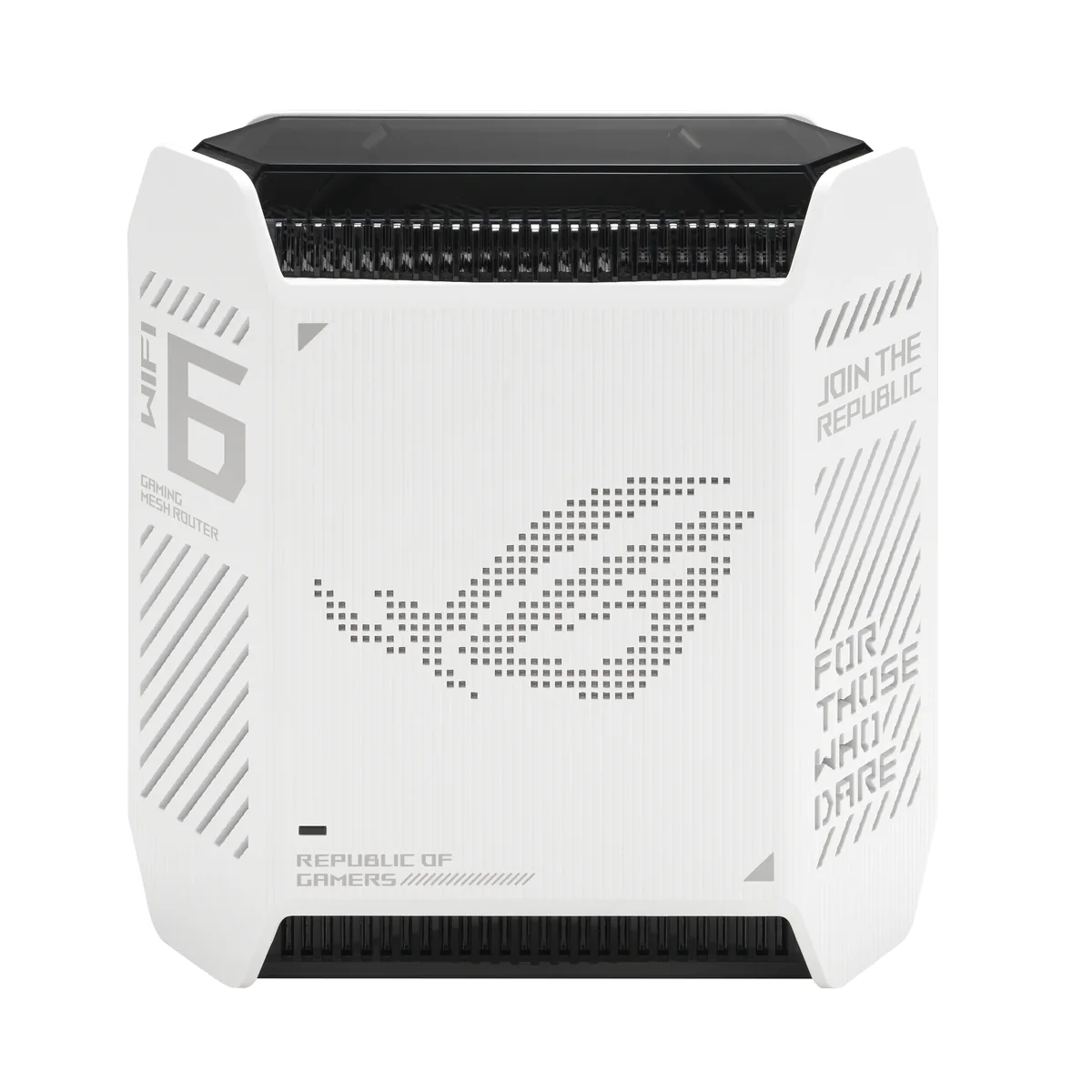 Asus ROG Rapture GT6 -mesh WiFi -järjestelmä, Wi-Fi 6, AX10000, Tri-band, 2,5G WAN -portilla, Moonlight White