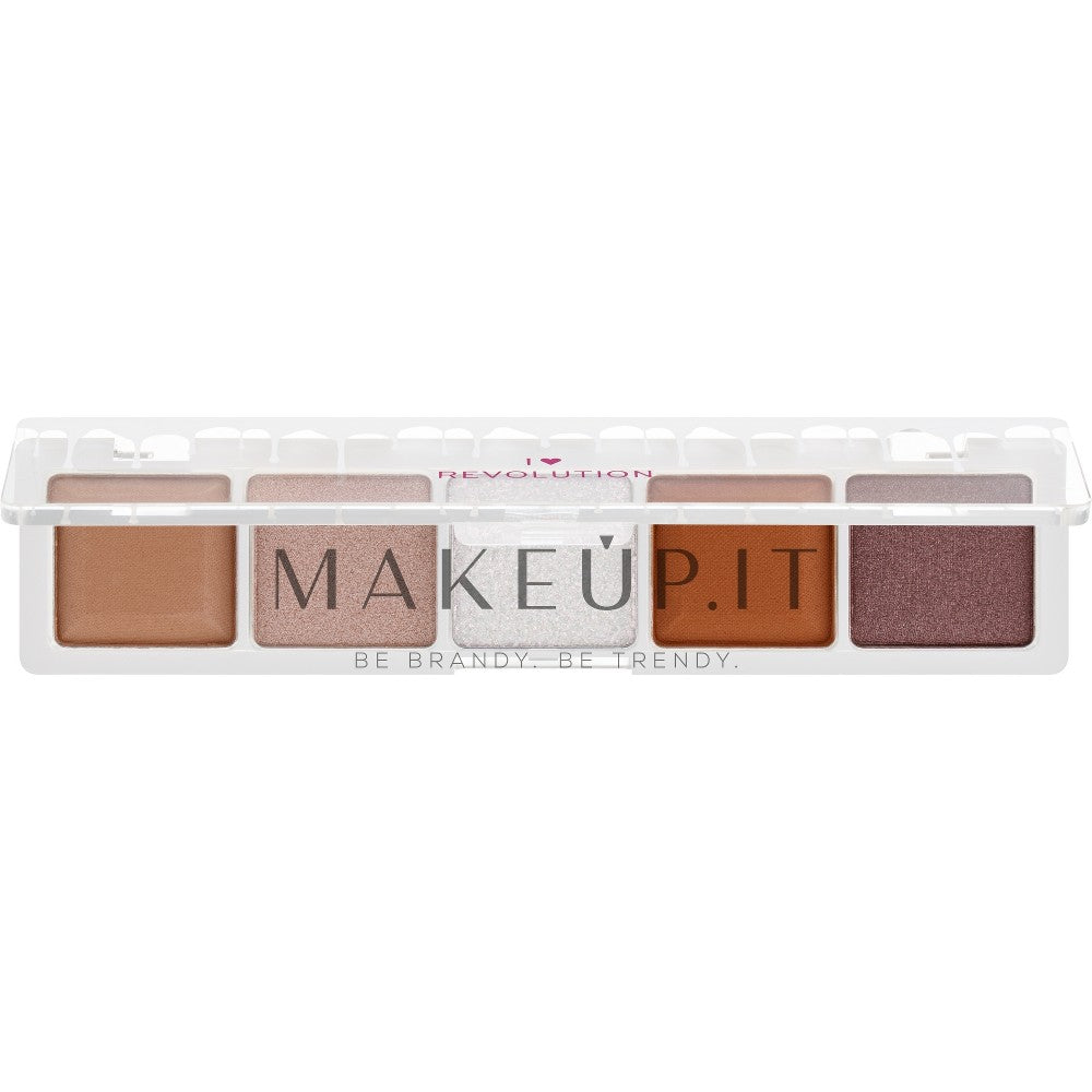 I Heart Revolution Mini Chocolate Eyeshadow Palette Color White Vanilla Cream 5,5 g