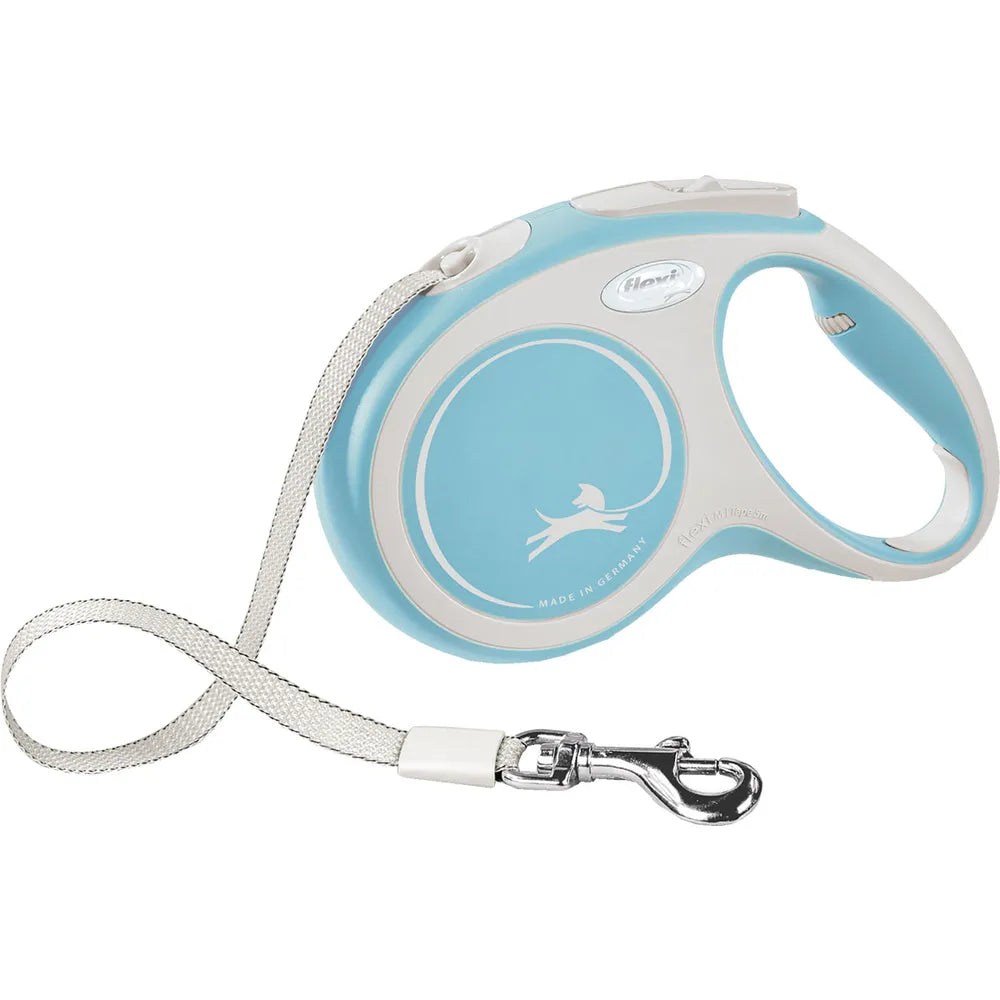 Flexi New Comfort Tape M, 5 m / max. 25 kg, Vaaleansininen