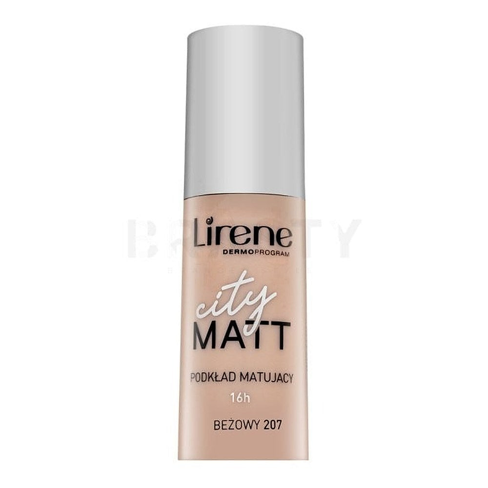 Lirene City Matt 207 Beige 30 ml — Fondotinta Fluido