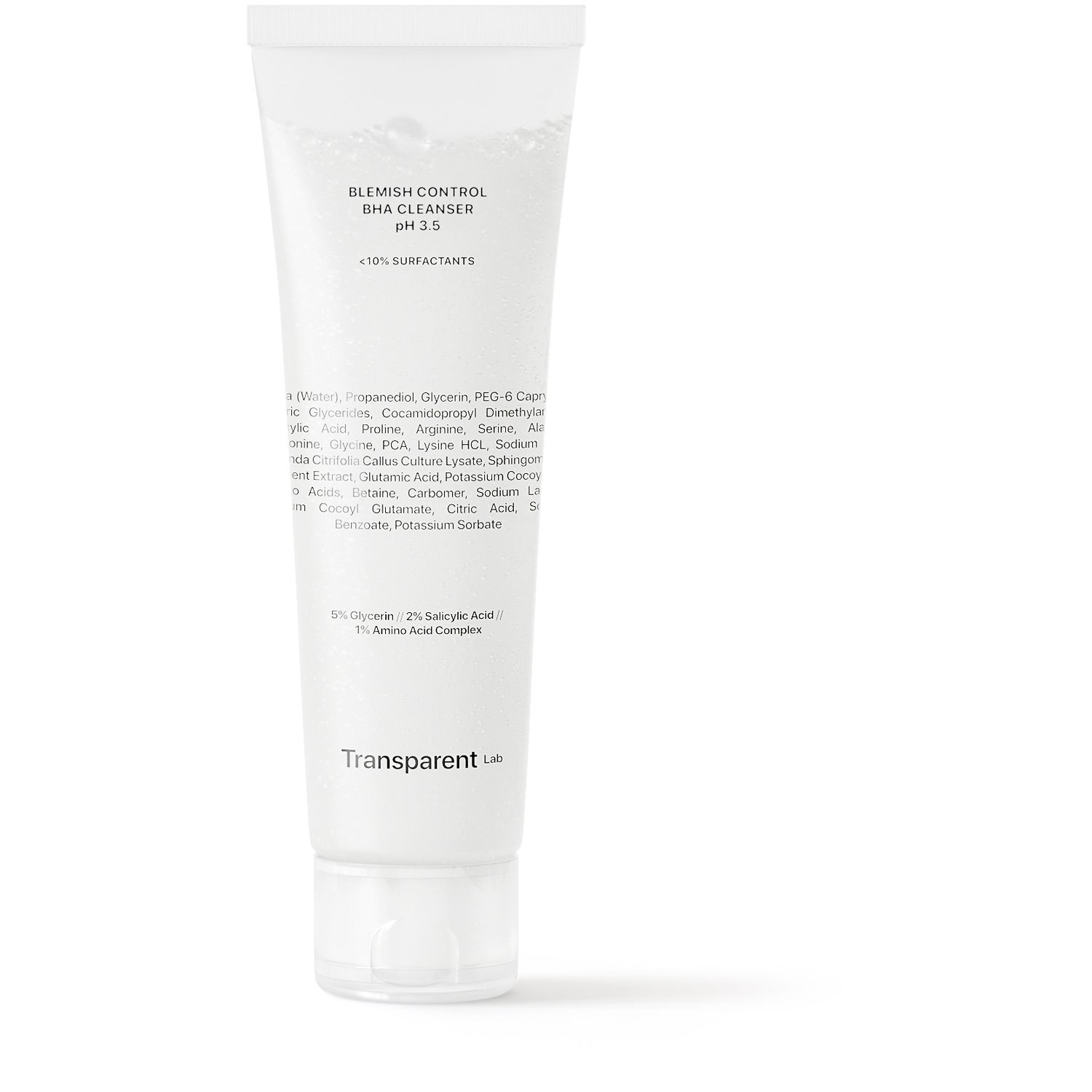 Niche Beauty Lab Transparent Lab Blemish Control Bha Cleanser pH 3.5 - 150 ml
