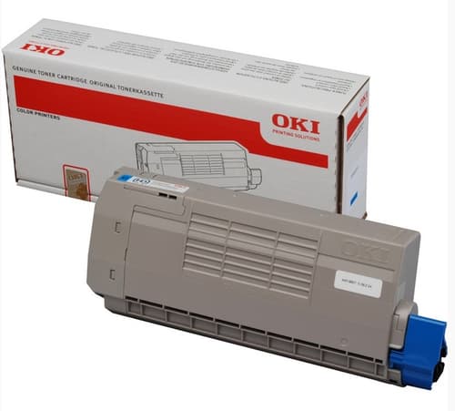 OKI 44318607 Korkea kapasiteetti -laservärikasetti, cyan