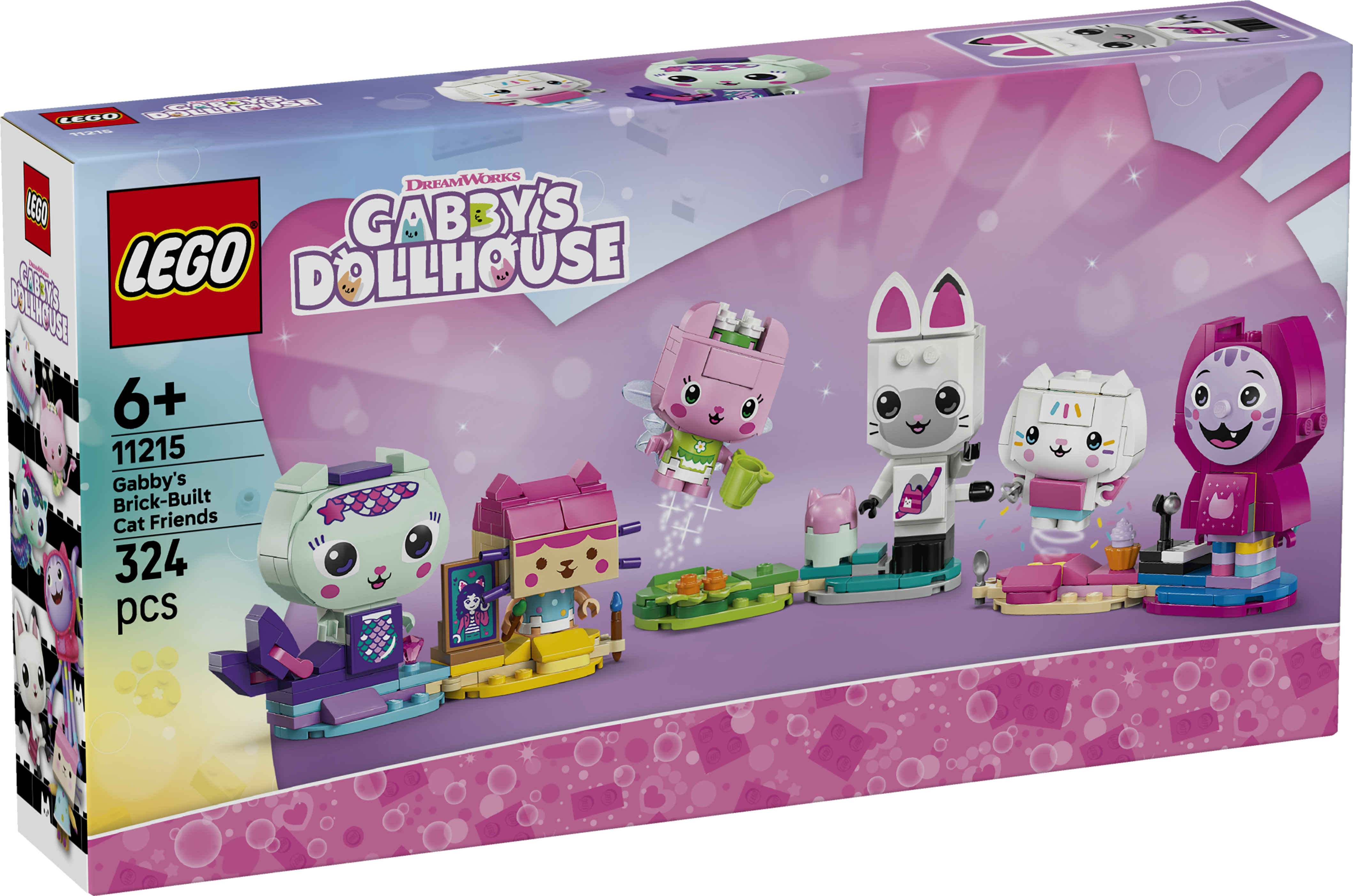 LEGO Gabby's Dollhouse 11215 Gabbyn palikoista rakennettavat kissaystävät