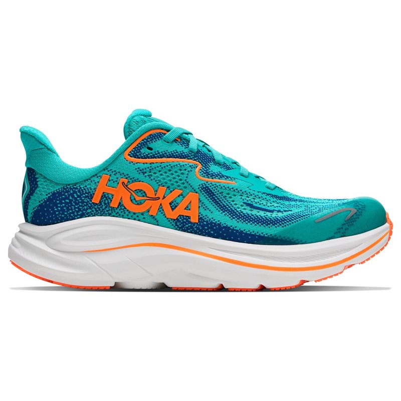 Hoka Y Clifton 10 Youth Night Glow Blue/Electric Aqu - 37 1/3