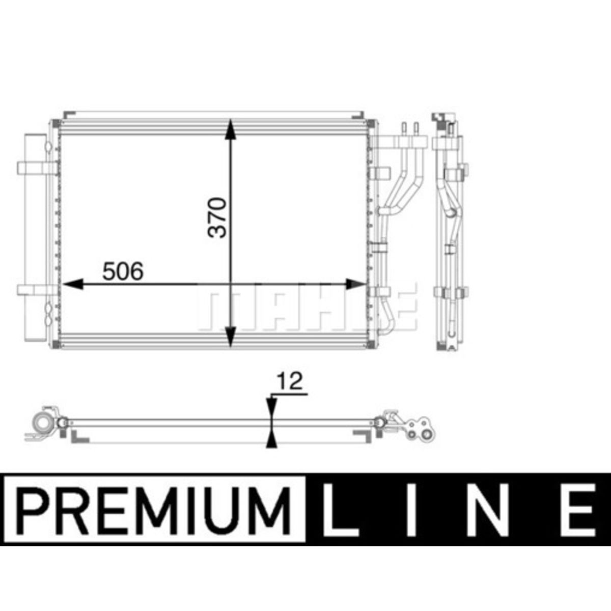 Lauhdutin, ilmastointilaite MAHLE AC 58 000P