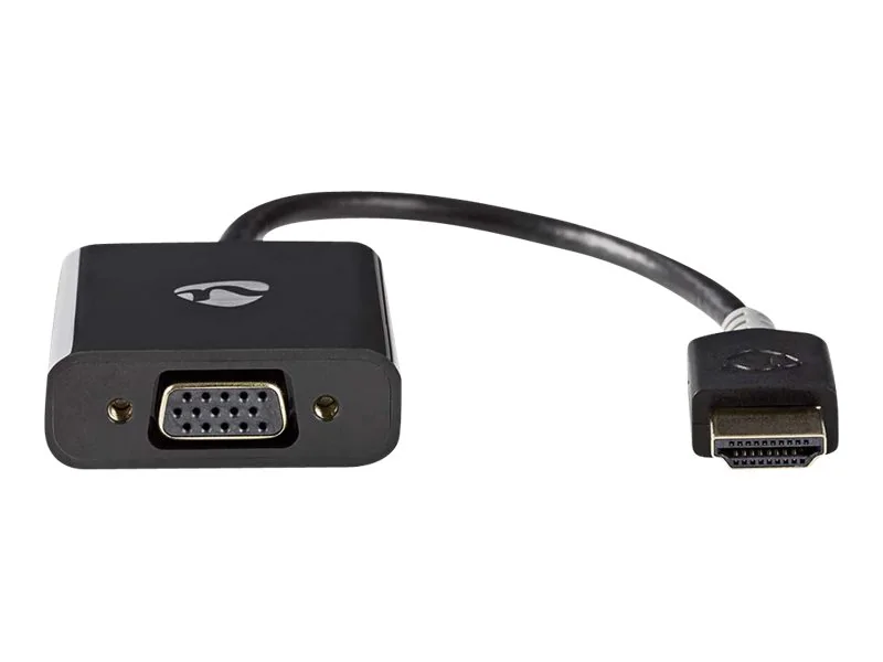 Nedis CCBW34900AT02, 0,2 m, VGA (D-Sub), HDMI-tyyppi A (vakio), Naaras, Uros, Suora