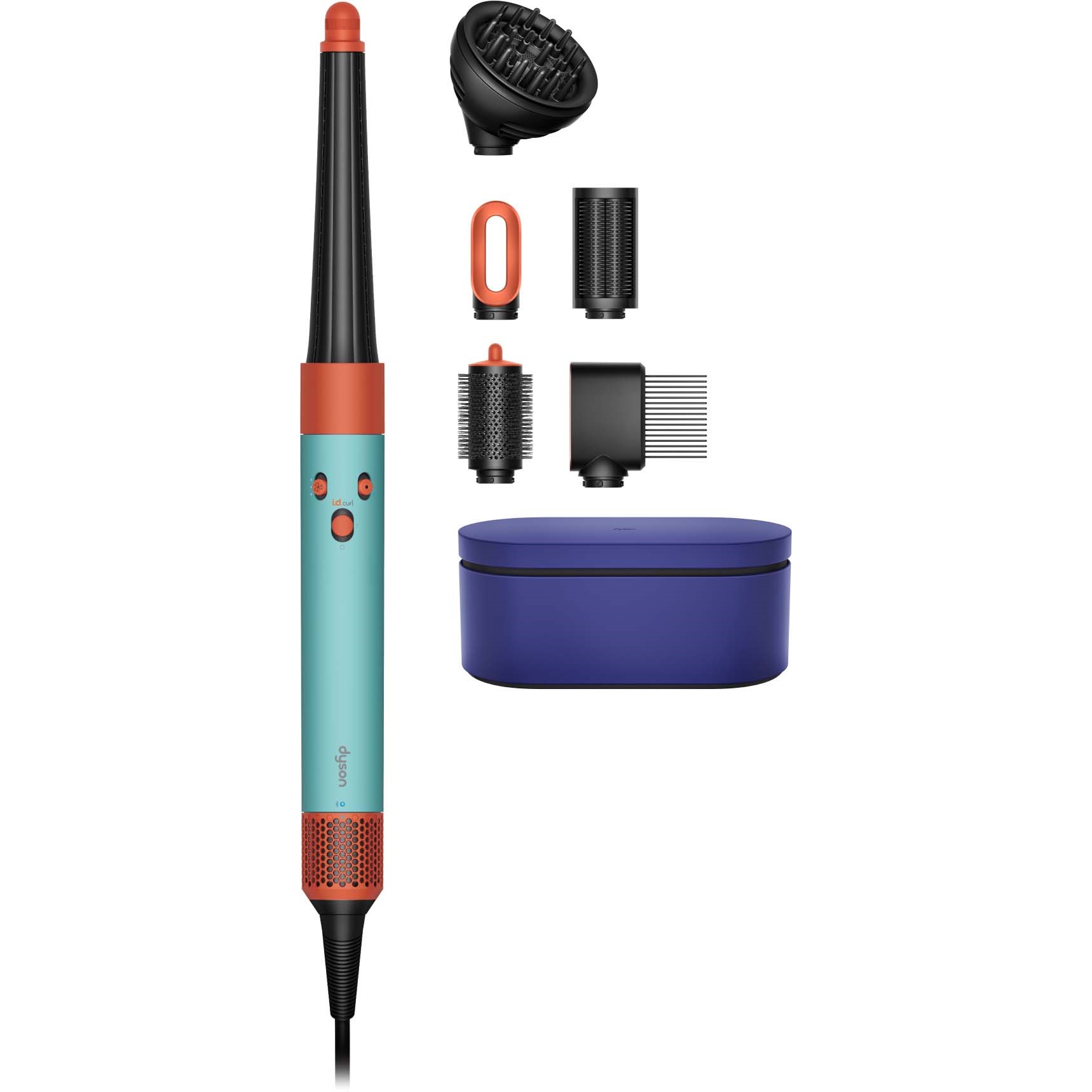 Dyson Airwrap i.d. HS08 Complete Long -muotoilurauta, musta/oranssi/teal