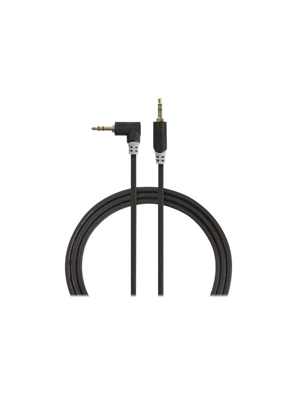 Nedis Stereoäänikaapeli | 3.5 mm uros | 3.5 mm uros | Kullattu | 1.00 m | Pyöreä | Antrasiitti | Laatikko