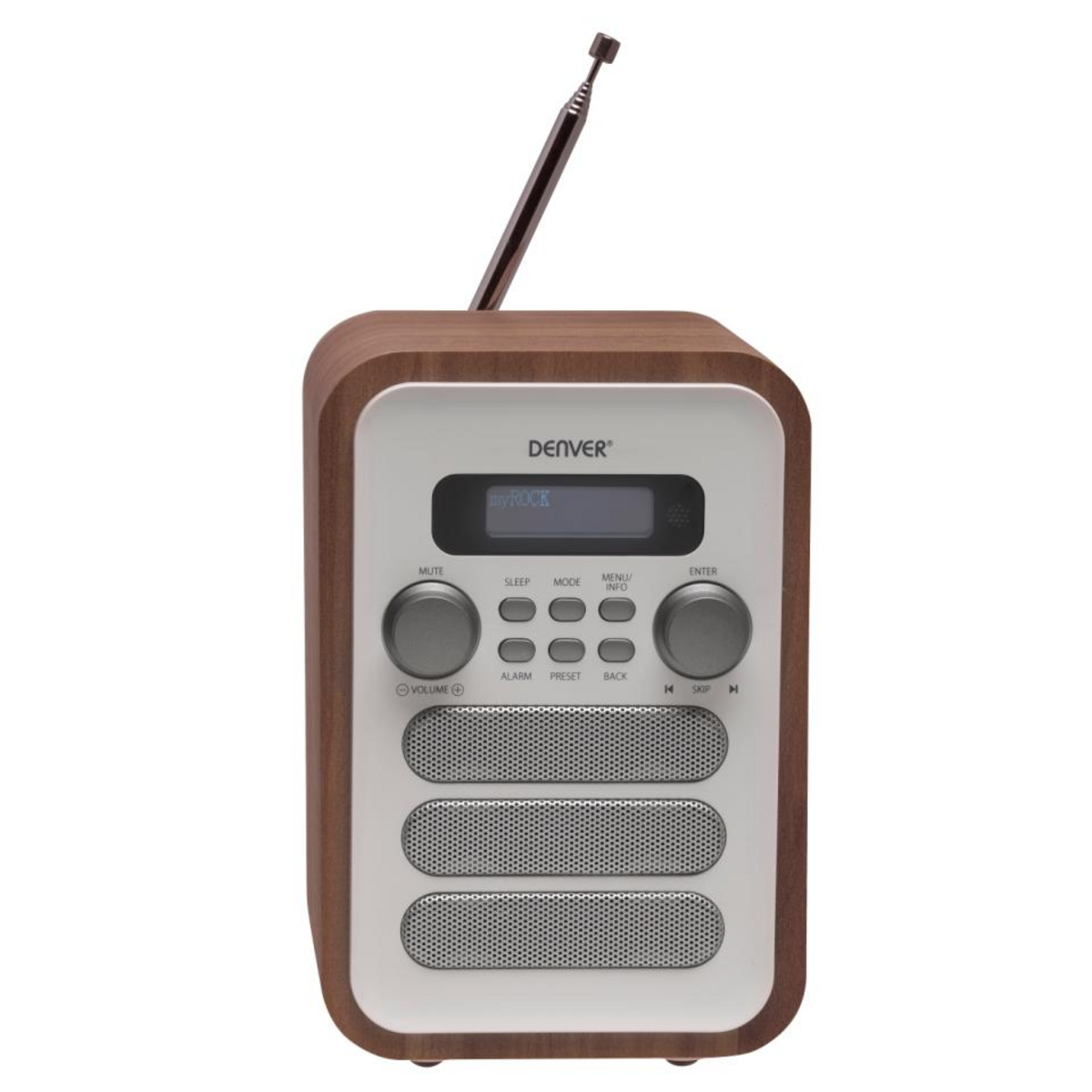 DENVER DAB-48WHITE - DAB+/FM - Valkoinen