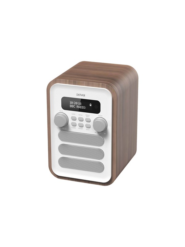 DENVER DAB-48WHITE - DAB+/FM - Valkoinen