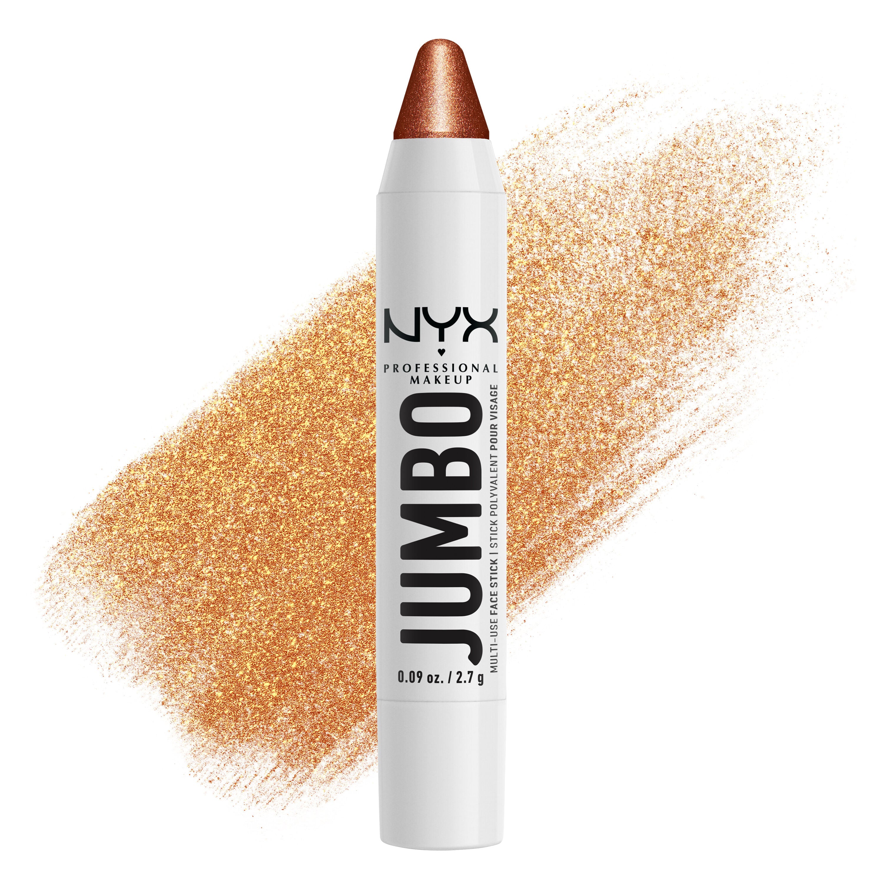 NYX Ammattimainen meikki Jumbo Multi-Use Stick valaiseva kermanvärinen kynäväri 06 Flan 2,7 g