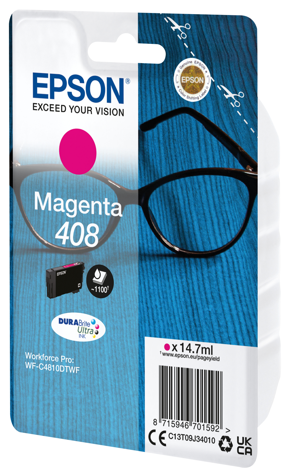 Epson Muste, Magenta, 408 – Wf-c4810