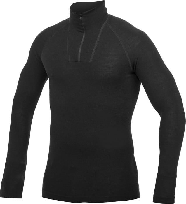 Woolpower Zip Turtleneck Lite Black - XS
