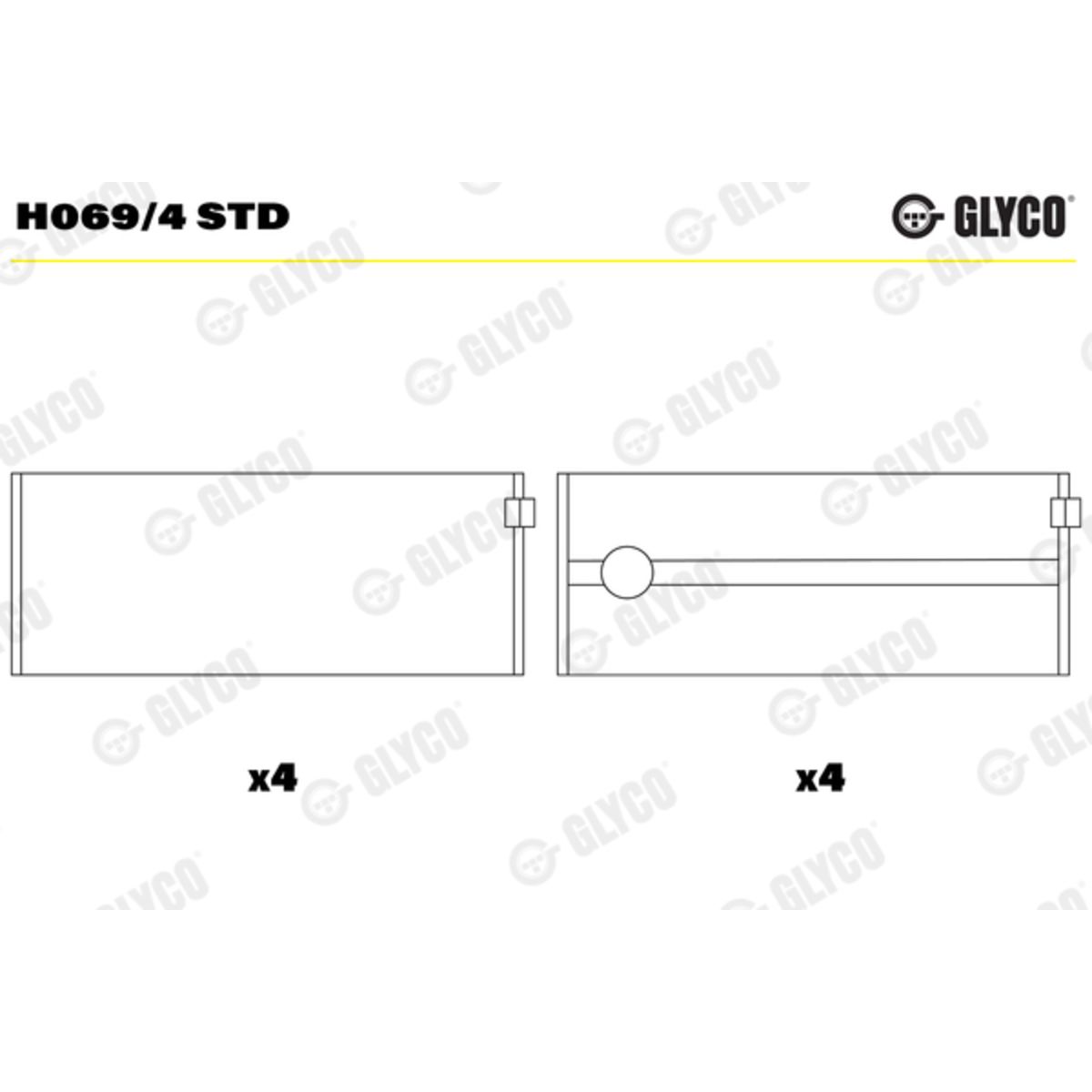 Runkolaakeri GLYCO H069/4 STD
