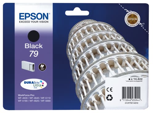 Epson 79 -mustekasetti, 14,4 ml, musta