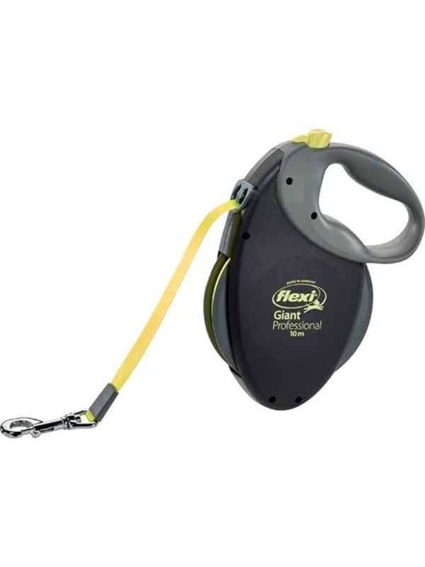 Flexi - Leash Giant L 10 M Tape Black/Neon Yellow Max 50 kg - (600.7786)