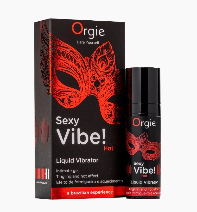 Orgie Sexy Vibe! Hot- nestemäinen vibraattori, 15 ml