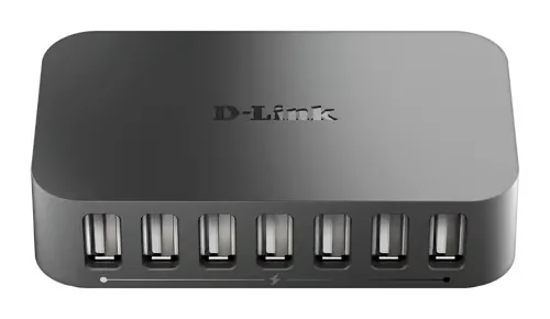 D-Link DUB-H7 USB hub - 7 porttia - Musta