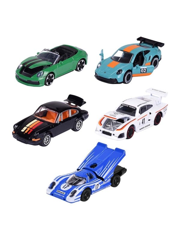 Majorette Porsche 5-osainen lahjapakkaus