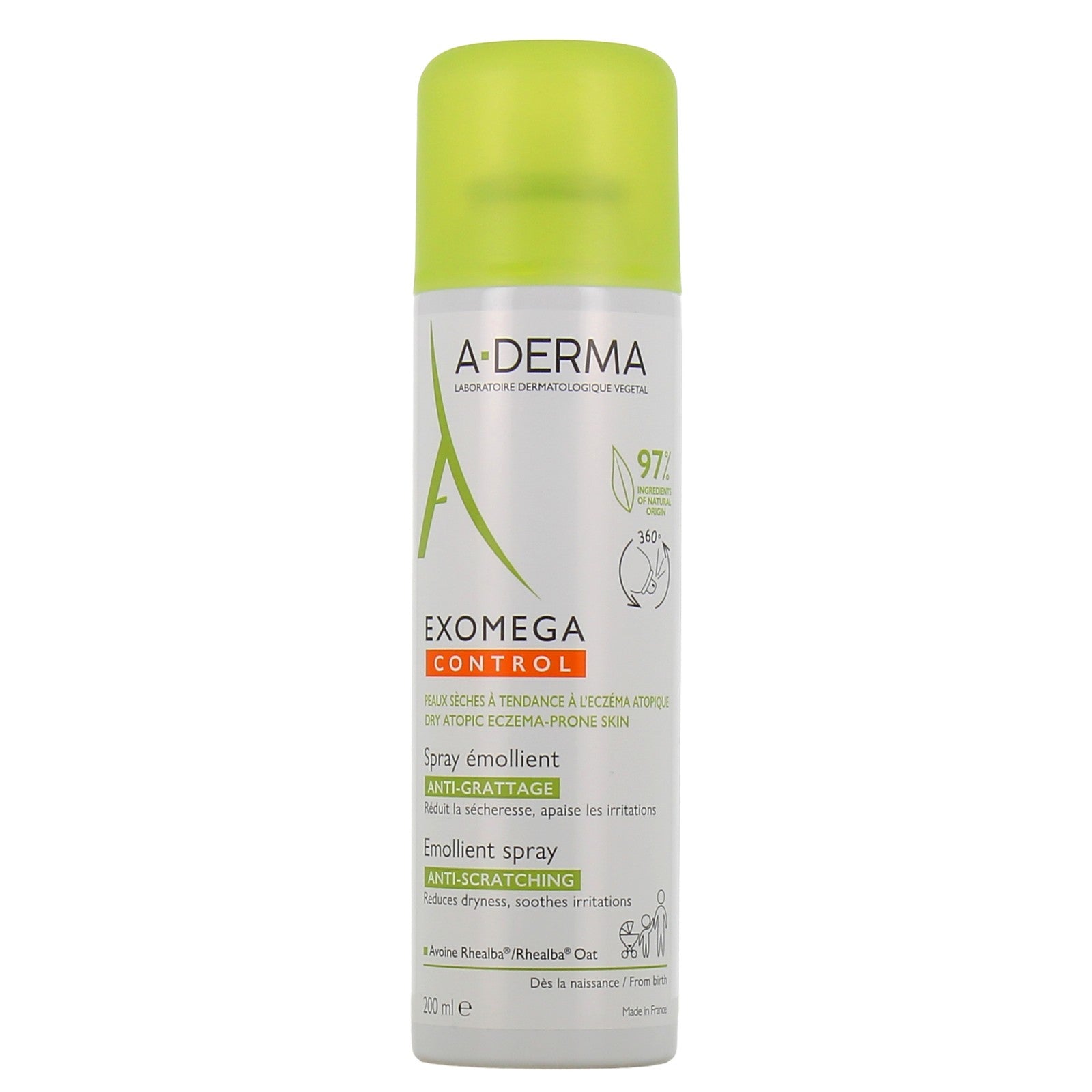 Aderma Exomega Control Emolliente Pelle Secca Atopica 200 ml — Spray corpo