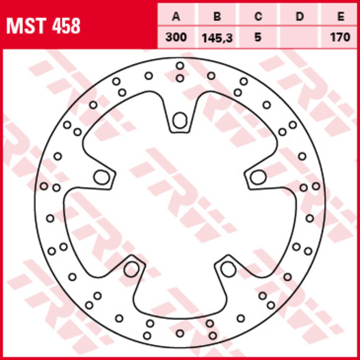 Jarrulevy TRW MST458
