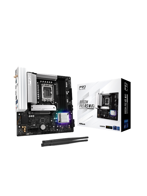 ASRock B860M Pro RS WiFi LGA1851 mATX -emolevy