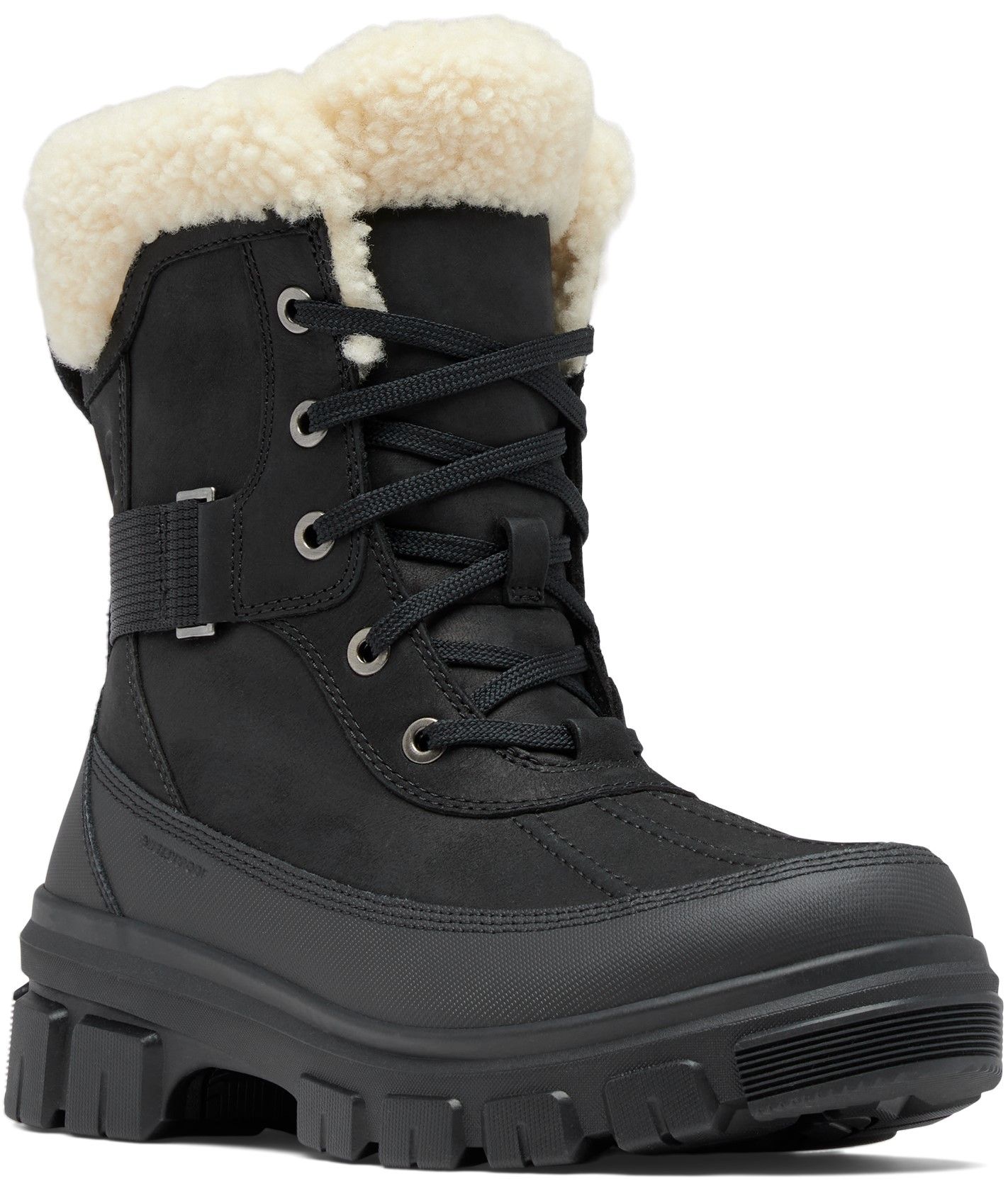 Sorel TorinoTM V Parc WP naisten kengät, Black/Sea Salt