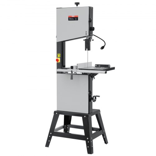 VEVOR Band Saw, 340mm / 13.39-Inch, Benchtop Bandsaw with Stand, 440-846 RPM Continuously Viable Speed, 1100W 1.5HP, 220V, Optimized Work Light, and Miter Gauge, for Woodworking Aluminum Wood Metal Copper