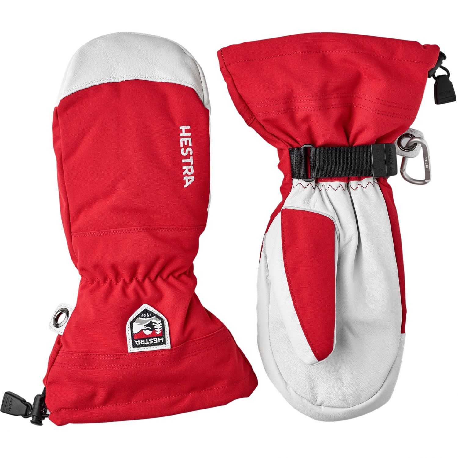 Hestra Army Leather Heli Ski, hiihtohanskat, punainen