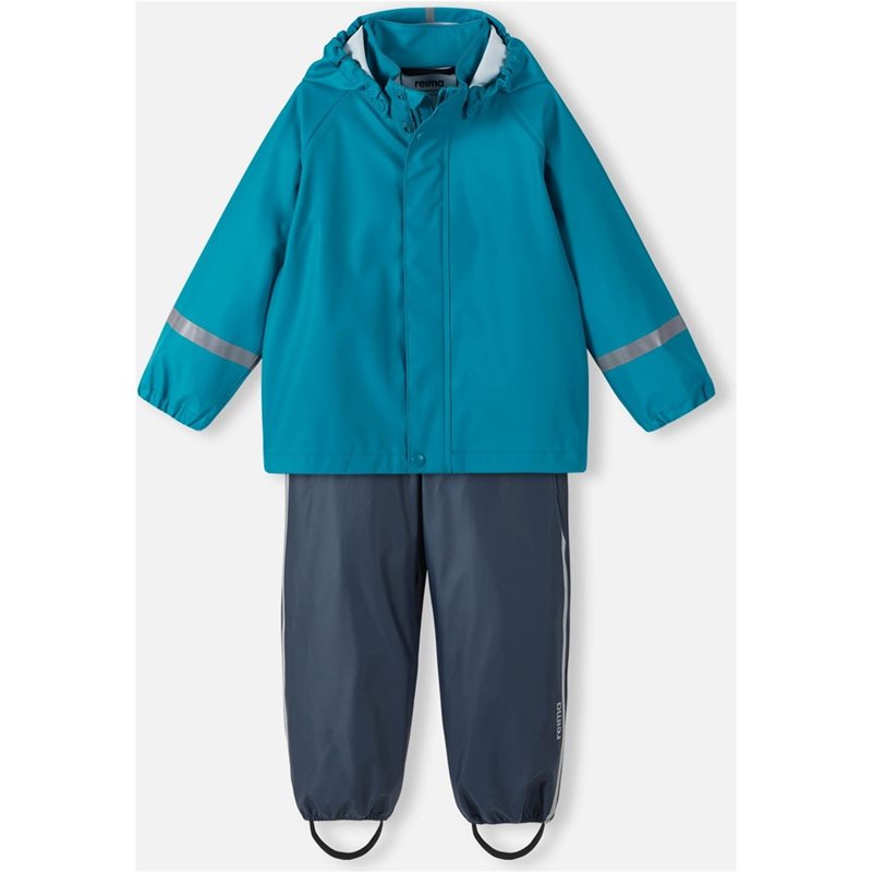 Reima Rain Outfit Tihku Aquatic Blue - 92