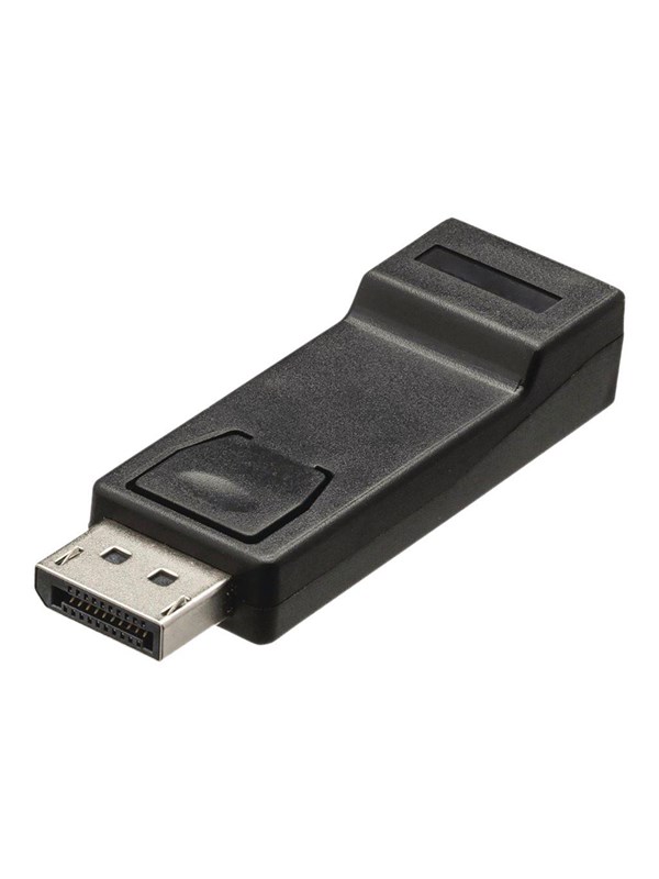 DisplayPort-sovitin | DisplayPort uros | HDMI naaras | 4K@30Hz | Niklattu | Suora | Pyöreä | ABS | ABS-Muovi | Musta | Laatikko