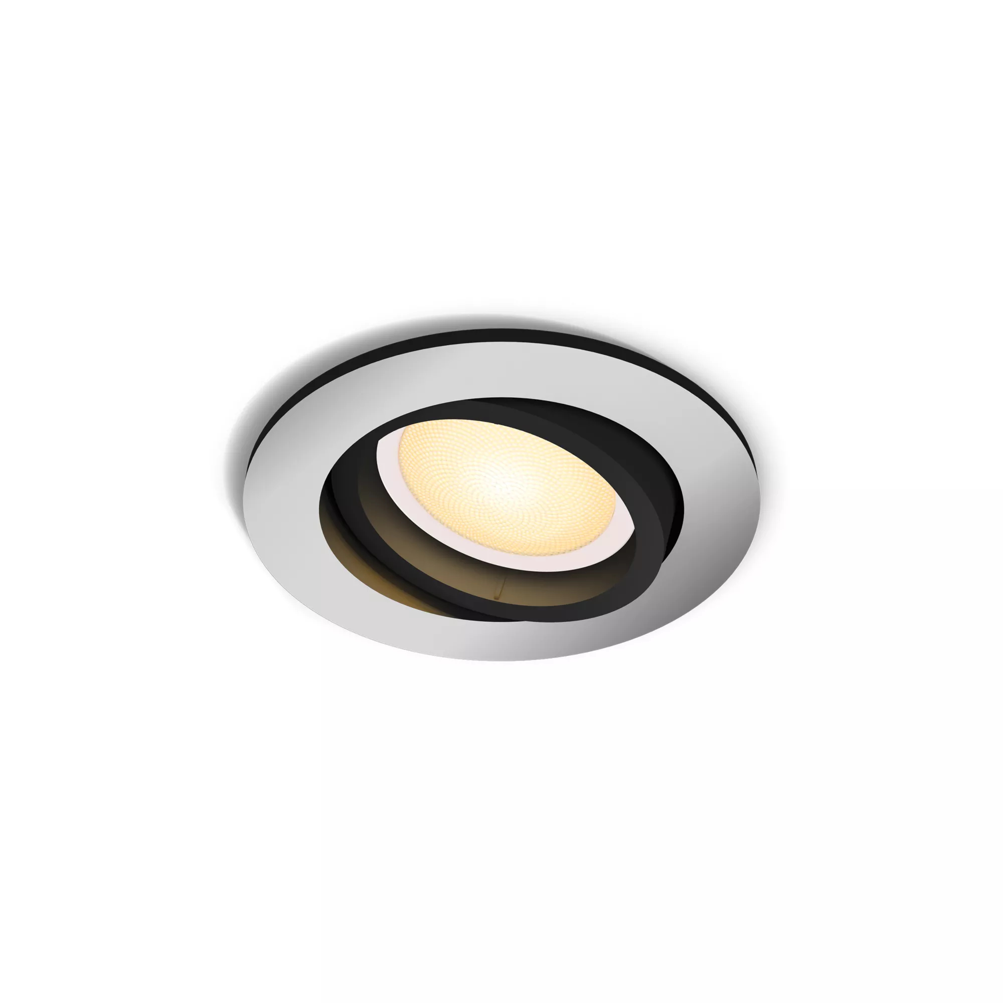 Philips Hue White and Color Ambiance Milliskin - Upotettu kohdevalo - LED-spottilamppu - GU10 - 4.2 W - luokka E - lämmin - viileä valkoinen valo - 2200-6500 K - alumiini