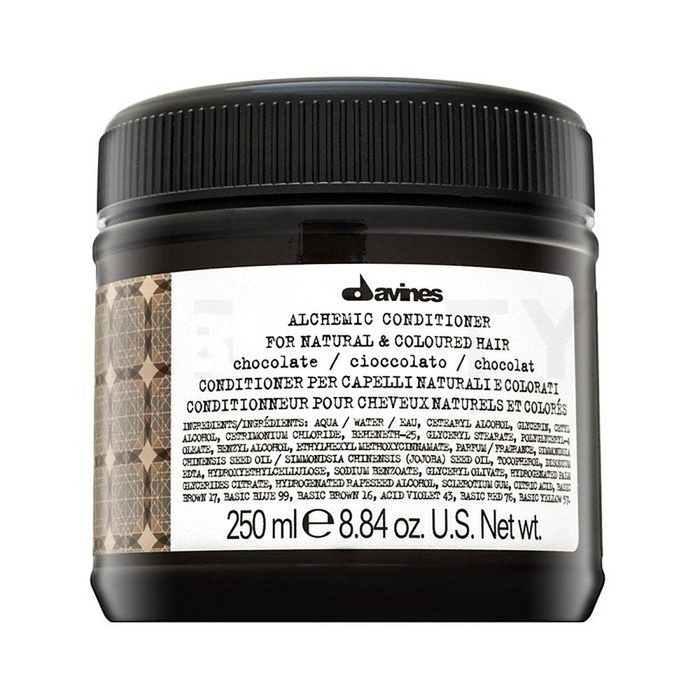 Davines Alchemic Conditioner Chocolate — elvyttävä hoitoaine värjätyille hiuksille 250 ml