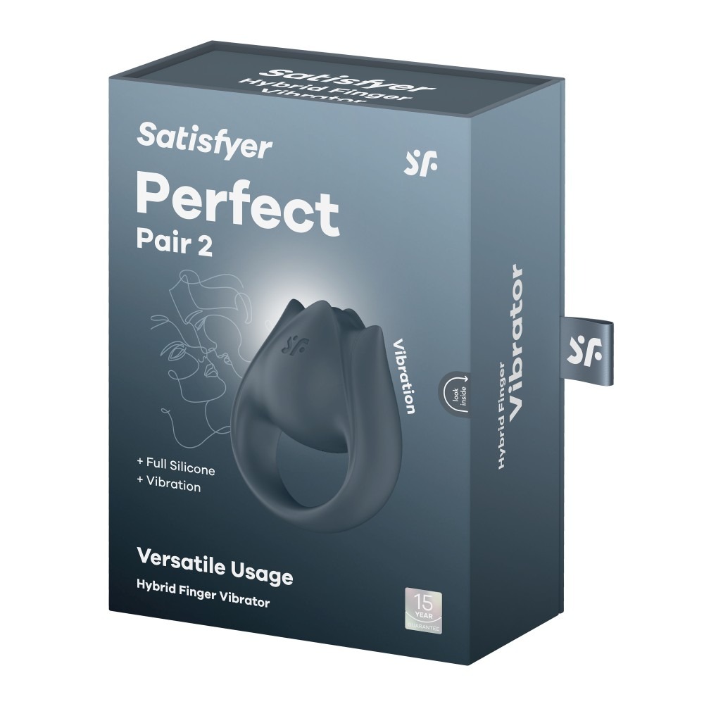 Satisfyer Perfect Pair 2 2-in-1 värisevä penisrengas ja sormivibraattori