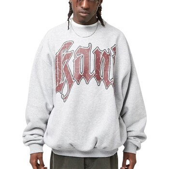 Karl Kani Collegepaita 'Inside Out'  meleerattu harmaa / tummanpunainen / musta
