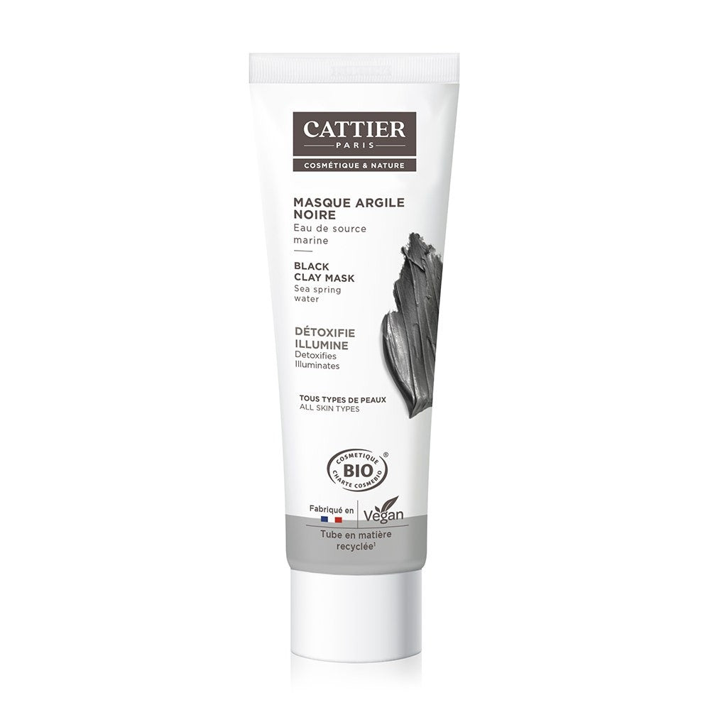Cattier Black Clay Organic Marine Spring Water Mask 100ml